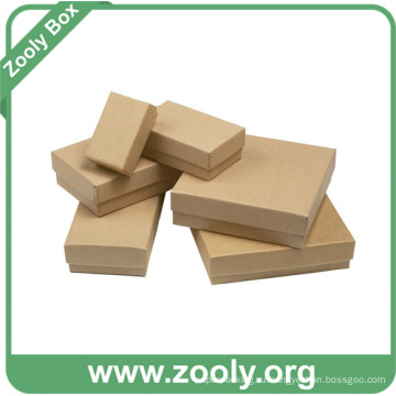 Малая простая экологически чистая натуральная коричневая крафт-бумага картонная коробка